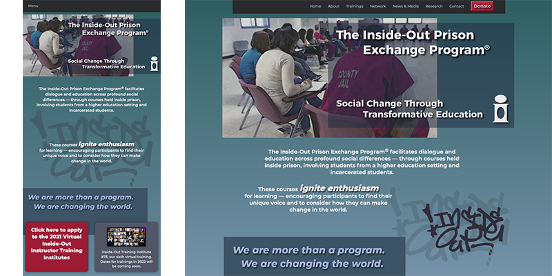 The Inside-Out Center mini-site image